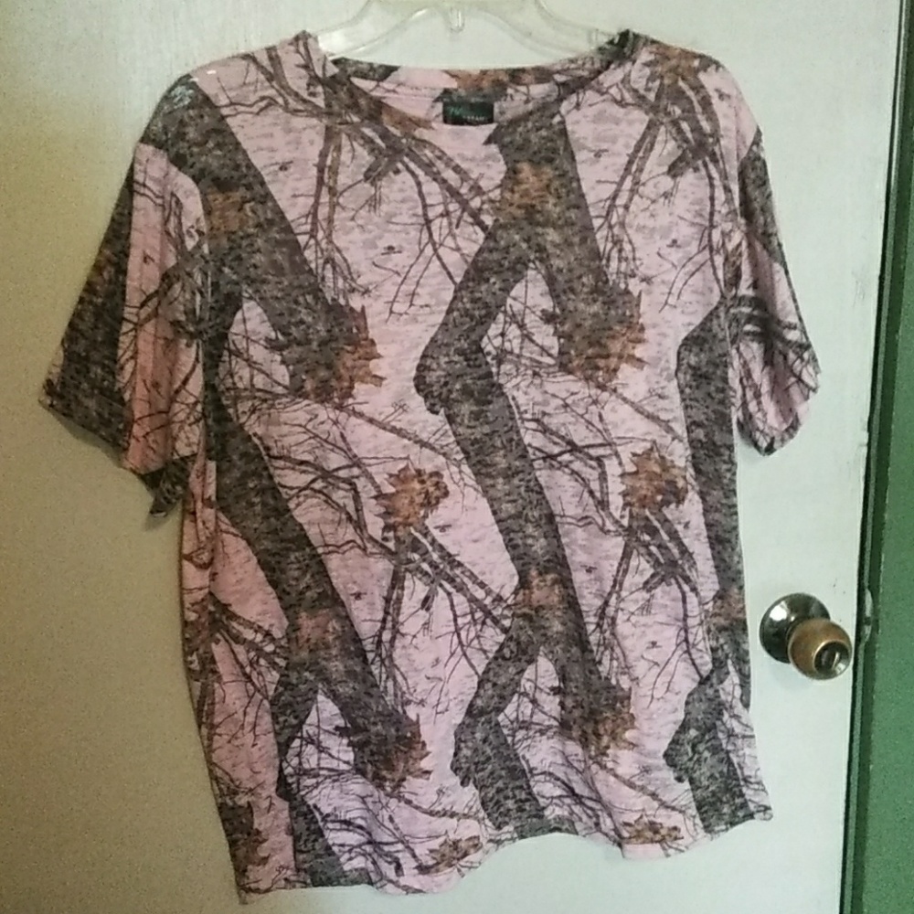 Pink camo shirt